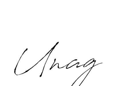 Design your own signature with our free online signature maker. With this signature software, you can create a handwritten (Antro_Vectra) signature for name Unag. Unag signature style 6 images and pictures png