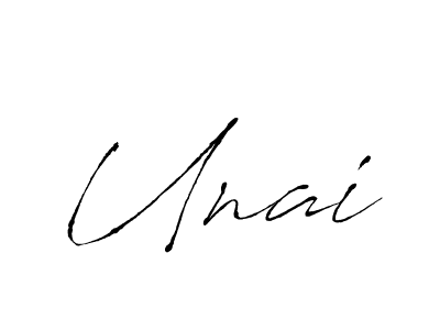 Make a beautiful signature design for name Unai. With this signature (Antro_Vectra) style, you can create a handwritten signature for free. Unai signature style 6 images and pictures png