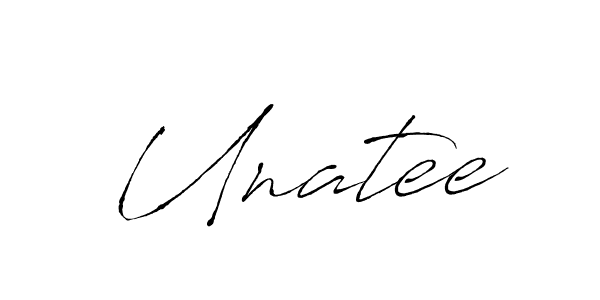 Also we have Unatee name is the best signature style. Create professional handwritten signature collection using Antro_Vectra autograph style. Unatee signature style 6 images and pictures png