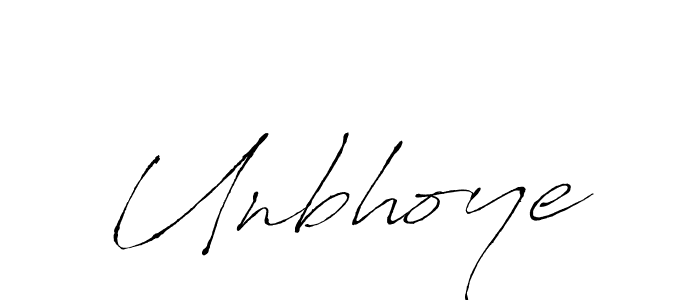 Also You can easily find your signature by using the search form. We will create Unbhoye name handwritten signature images for you free of cost using Antro_Vectra sign style. Unbhoye signature style 6 images and pictures png