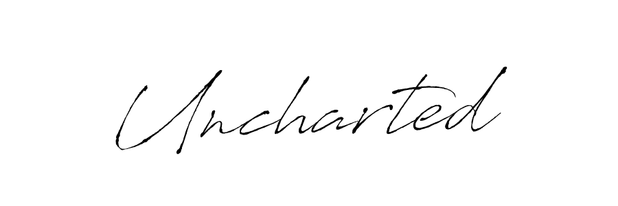 Design your own signature with our free online signature maker. With this signature software, you can create a handwritten (Antro_Vectra) signature for name Uncharted. Uncharted signature style 6 images and pictures png