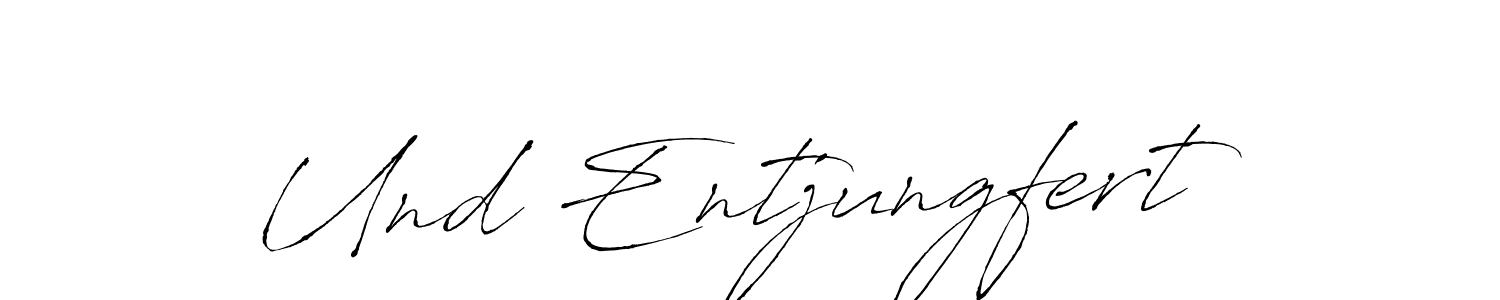 You should practise on your own different ways (Antro_Vectra) to write your name (Und Entjungfert) in signature. don't let someone else do it for you. Und Entjungfert signature style 6 images and pictures png