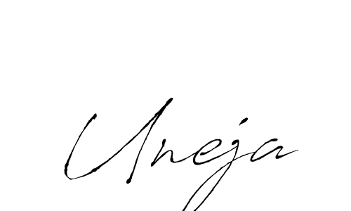 How to Draw Uneja signature style? Antro_Vectra is a latest design signature styles for name Uneja. Uneja signature style 6 images and pictures png