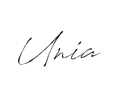 You should practise on your own different ways (Antro_Vectra) to write your name (Unia) in signature. don't let someone else do it for you. Unia signature style 6 images and pictures png