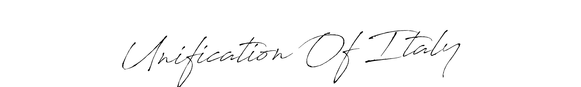 Also You can easily find your signature by using the search form. We will create Unification Of Italy name handwritten signature images for you free of cost using Antro_Vectra sign style. Unification Of Italy signature style 6 images and pictures png