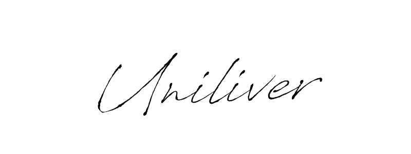 Make a beautiful signature design for name Uniliver. With this signature (Antro_Vectra) style, you can create a handwritten signature for free. Uniliver signature style 6 images and pictures png