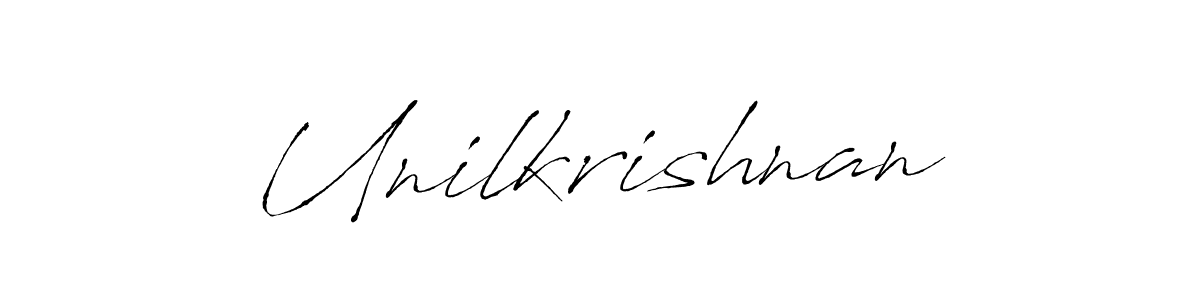 Also You can easily find your signature by using the search form. We will create Unilkrishnan name handwritten signature images for you free of cost using Antro_Vectra sign style. Unilkrishnan signature style 6 images and pictures png