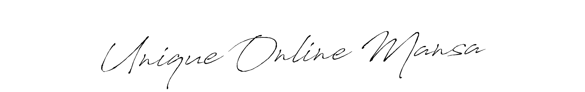 Here are the top 10 professional signature styles for the name Unique Online Mansa. These are the best autograph styles you can use for your name. Unique Online Mansa signature style 6 images and pictures png