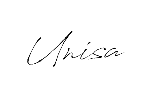 How to make Unisa signature? Antro_Vectra is a professional autograph style. Create handwritten signature for Unisa name. Unisa signature style 6 images and pictures png
