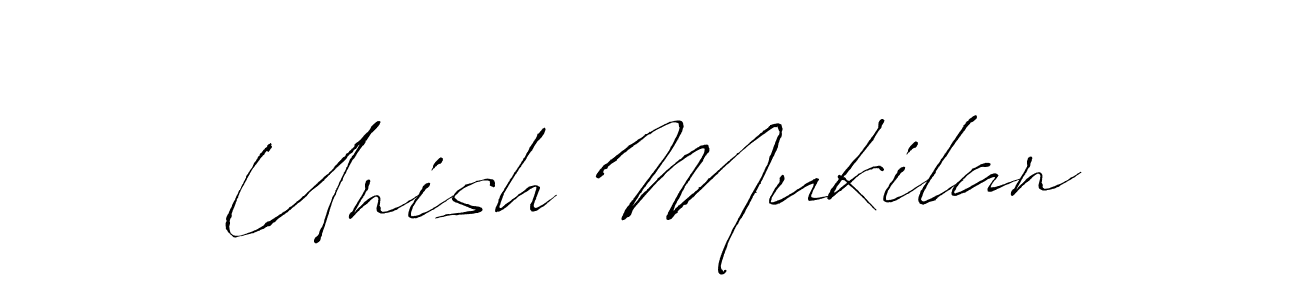 How to make Unish Mukilan signature? Antro_Vectra is a professional autograph style. Create handwritten signature for Unish Mukilan name. Unish Mukilan signature style 6 images and pictures png