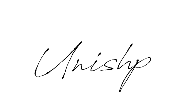 Unishp stylish signature style. Best Handwritten Sign (Antro_Vectra) for my name. Handwritten Signature Collection Ideas for my name Unishp. Unishp signature style 6 images and pictures png