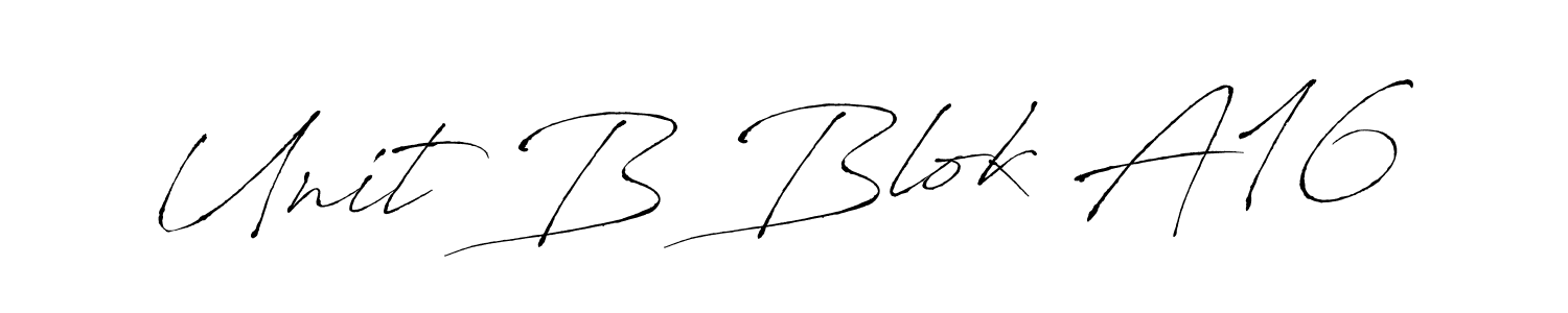 Unit B Blok A16 stylish signature style. Best Handwritten Sign (Antro_Vectra) for my name. Handwritten Signature Collection Ideas for my name Unit B Blok A16. Unit B Blok A16 signature style 6 images and pictures png