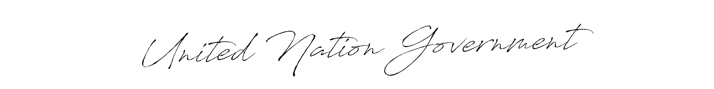 How to make United Nation Government name signature. Use Antro_Vectra style for creating short signs online. This is the latest handwritten sign. United Nation Government signature style 6 images and pictures png
