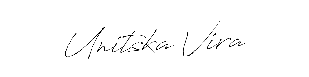 Unitska Vira stylish signature style. Best Handwritten Sign (Antro_Vectra) for my name. Handwritten Signature Collection Ideas for my name Unitska Vira. Unitska Vira signature style 6 images and pictures png