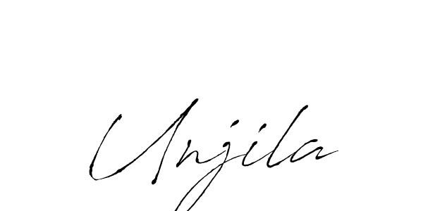 Antro_Vectra is a professional signature style that is perfect for those who want to add a touch of class to their signature. It is also a great choice for those who want to make their signature more unique. Get Unjila name to fancy signature for free. Unjila signature style 6 images and pictures png
