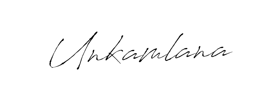 Also we have Unkamlana name is the best signature style. Create professional handwritten signature collection using Antro_Vectra autograph style. Unkamlana signature style 6 images and pictures png
