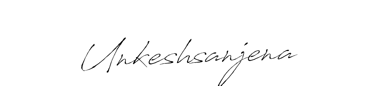 Also we have Unkeshsanjena name is the best signature style. Create professional handwritten signature collection using Antro_Vectra autograph style. Unkeshsanjena signature style 6 images and pictures png