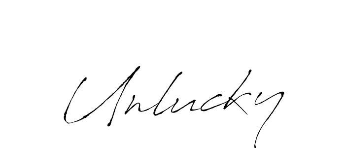 How to Draw Unlucky signature style? Antro_Vectra is a latest design signature styles for name Unlucky. Unlucky signature style 6 images and pictures png