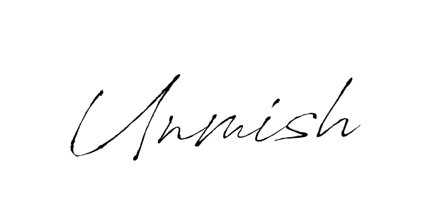 How to make Unmish signature? Antro_Vectra is a professional autograph style. Create handwritten signature for Unmish name. Unmish signature style 6 images and pictures png
