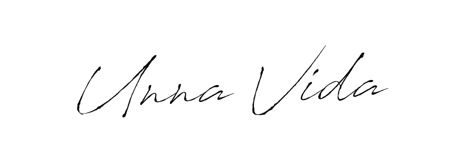 The best way (Antro_Vectra) to make a short signature is to pick only two or three words in your name. The name Unna Vida include a total of six letters. For converting this name. Unna Vida signature style 6 images and pictures png