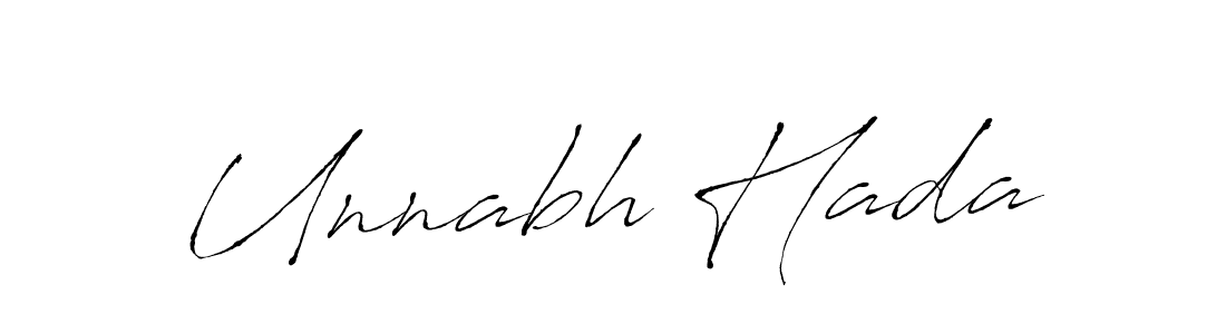 How to make Unnabh Hada signature? Antro_Vectra is a professional autograph style. Create handwritten signature for Unnabh Hada name. Unnabh Hada signature style 6 images and pictures png