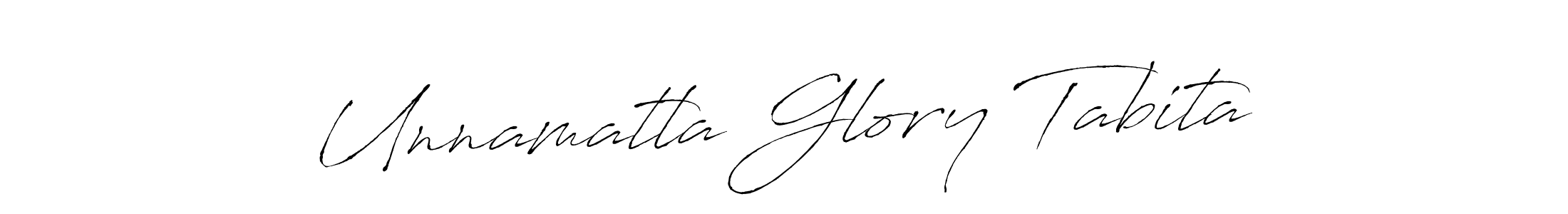 Similarly Antro_Vectra is the best handwritten signature design. Signature creator online .You can use it as an online autograph creator for name Unnamatla Glory Tabita. Unnamatla Glory Tabita signature style 6 images and pictures png