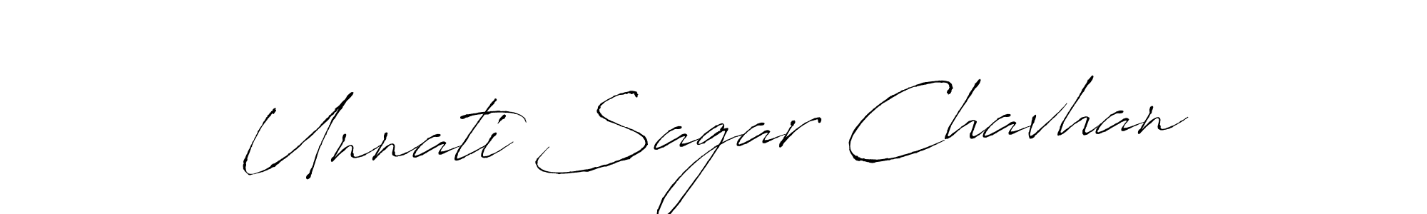 Design your own signature with our free online signature maker. With this signature software, you can create a handwritten (Antro_Vectra) signature for name Unnati Sagar Chavhan. Unnati Sagar Chavhan signature style 6 images and pictures png