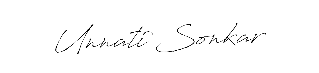 Use a signature maker to create a handwritten signature online. With this signature software, you can design (Antro_Vectra) your own signature for name Unnati Sonkar. Unnati Sonkar signature style 6 images and pictures png