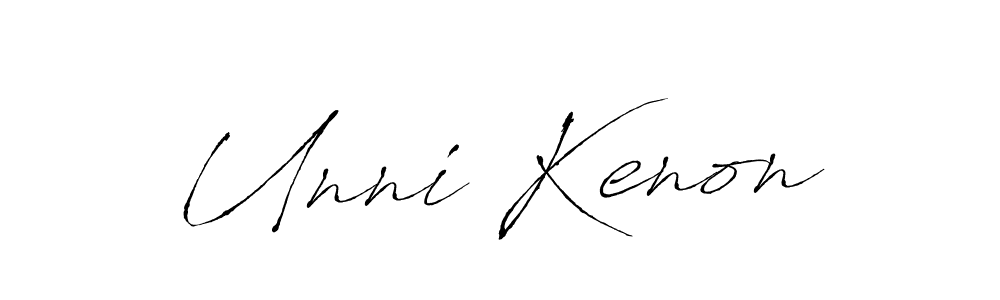 Similarly Antro_Vectra is the best handwritten signature design. Signature creator online .You can use it as an online autograph creator for name Unni Kenon. Unni Kenon signature style 6 images and pictures png