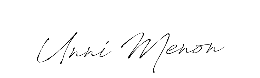 Make a beautiful signature design for name Unni Menon. Use this online signature maker to create a handwritten signature for free. Unni Menon signature style 6 images and pictures png
