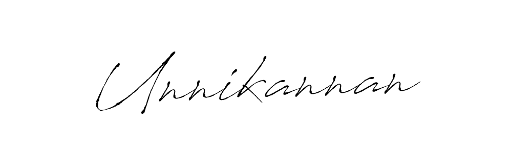 Create a beautiful signature design for name Unnikannan. With this signature (Antro_Vectra) fonts, you can make a handwritten signature for free. Unnikannan signature style 6 images and pictures png