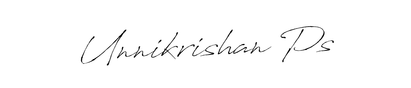 Once you've used our free online signature maker to create your best signature Antro_Vectra style, it's time to enjoy all of the benefits that Unnikrishan Ps name signing documents. Unnikrishan Ps signature style 6 images and pictures png