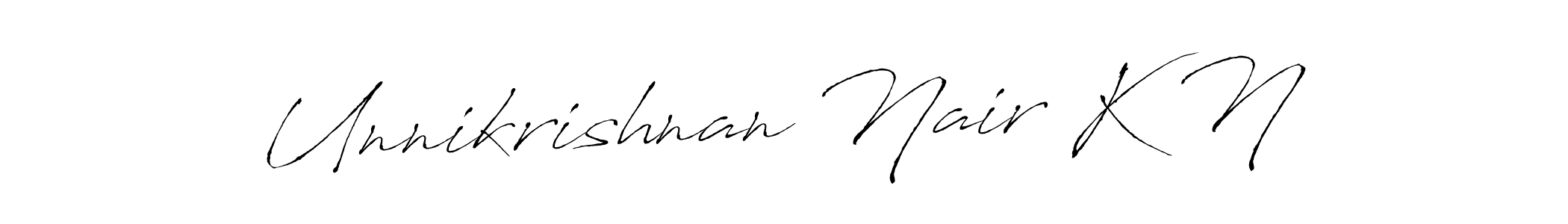 Make a beautiful signature design for name Unnikrishnan Nair K N. Use this online signature maker to create a handwritten signature for free. Unnikrishnan Nair K N signature style 6 images and pictures png