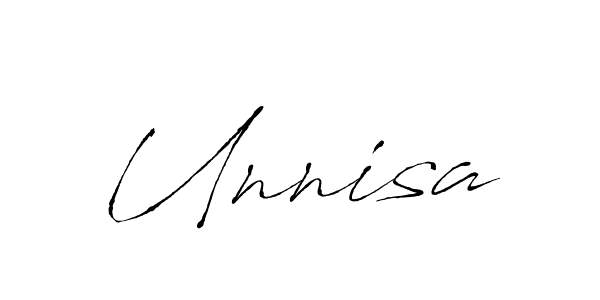 Design your own signature with our free online signature maker. With this signature software, you can create a handwritten (Antro_Vectra) signature for name Unnisa. Unnisa signature style 6 images and pictures png