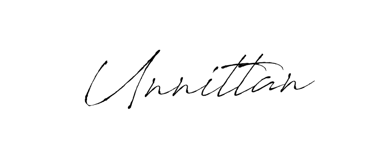 How to make Unnittan name signature. Use Antro_Vectra style for creating short signs online. This is the latest handwritten sign. Unnittan signature style 6 images and pictures png