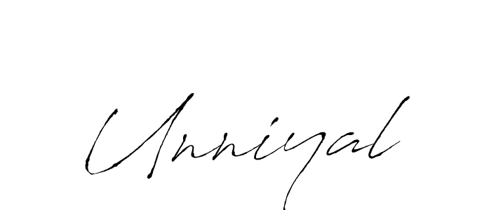 Create a beautiful signature design for name Unniyal. With this signature (Antro_Vectra) fonts, you can make a handwritten signature for free. Unniyal signature style 6 images and pictures png