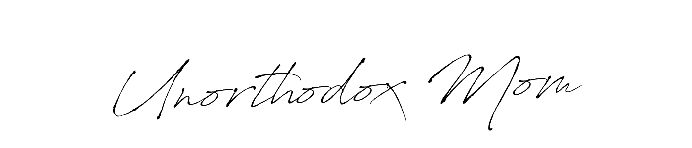 How to Draw Unorthodox Mom signature style? Antro_Vectra is a latest design signature styles for name Unorthodox Mom. Unorthodox Mom signature style 6 images and pictures png