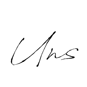 Make a beautiful signature design for name Uns. Use this online signature maker to create a handwritten signature for free. Uns signature style 6 images and pictures png