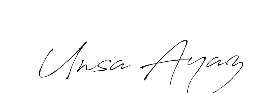 Make a short Unsa Ayaz signature style. Manage your documents anywhere anytime using Antro_Vectra. Create and add eSignatures, submit forms, share and send files easily. Unsa Ayaz signature style 6 images and pictures png