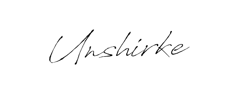 Make a beautiful signature design for name Unshirke. Use this online signature maker to create a handwritten signature for free. Unshirke signature style 6 images and pictures png