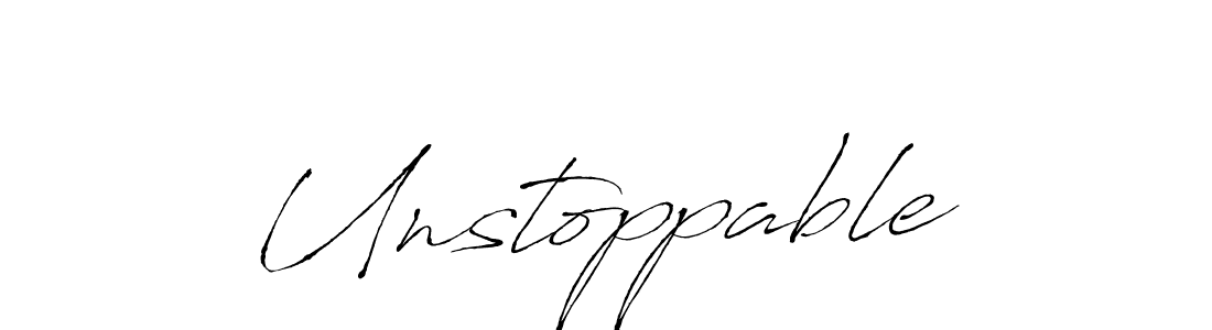 Also we have Unstoppable name is the best signature style. Create professional handwritten signature collection using Antro_Vectra autograph style. Unstoppable signature style 6 images and pictures png