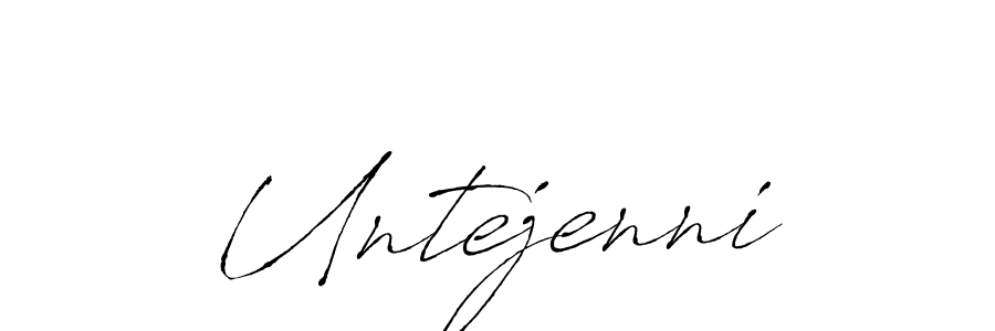 Untejenni stylish signature style. Best Handwritten Sign (Antro_Vectra) for my name. Handwritten Signature Collection Ideas for my name Untejenni. Untejenni signature style 6 images and pictures png