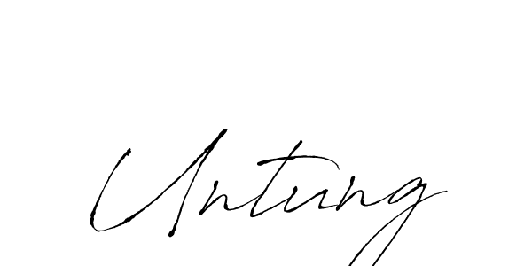 Similarly Antro_Vectra is the best handwritten signature design. Signature creator online .You can use it as an online autograph creator for name Untung. Untung signature style 6 images and pictures png