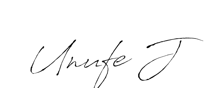 Also we have Unufe J name is the best signature style. Create professional handwritten signature collection using Antro_Vectra autograph style. Unufe J signature style 6 images and pictures png