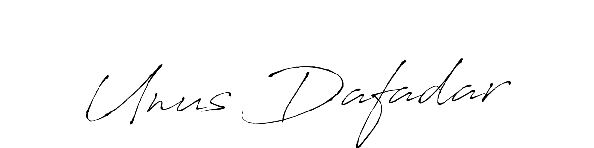 Make a beautiful signature design for name Unus Dafadar. With this signature (Antro_Vectra) style, you can create a handwritten signature for free. Unus Dafadar signature style 6 images and pictures png