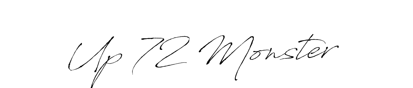 How to Draw Up 72 Monster  signature style? Antro_Vectra is a latest design signature styles for name Up 72 Monster . Up 72 Monster  signature style 6 images and pictures png
