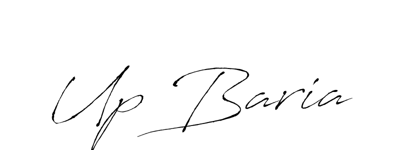 Design your own signature with our free online signature maker. With this signature software, you can create a handwritten (Antro_Vectra) signature for name Up Baria. Up Baria signature style 6 images and pictures png
