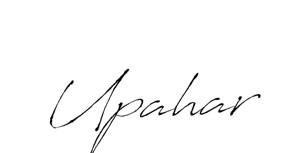 Create a beautiful signature design for name Upahar. With this signature (Antro_Vectra) fonts, you can make a handwritten signature for free. Upahar signature style 6 images and pictures png