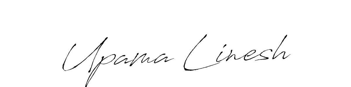 Design your own signature with our free online signature maker. With this signature software, you can create a handwritten (Antro_Vectra) signature for name Upama Linesh. Upama Linesh signature style 6 images and pictures png