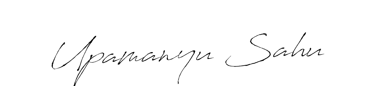 How to make Upamanyu Sahu signature? Antro_Vectra is a professional autograph style. Create handwritten signature for Upamanyu Sahu name. Upamanyu Sahu signature style 6 images and pictures png